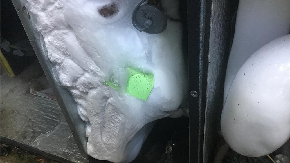 picture of frozen ac line