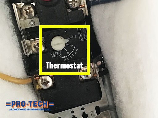 thermostat in electric water heater
