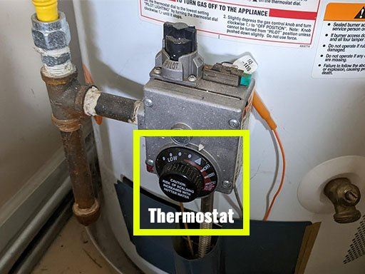 gas water heater thermostat